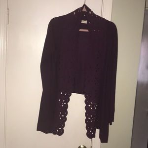 Purple Anthropologie sweater